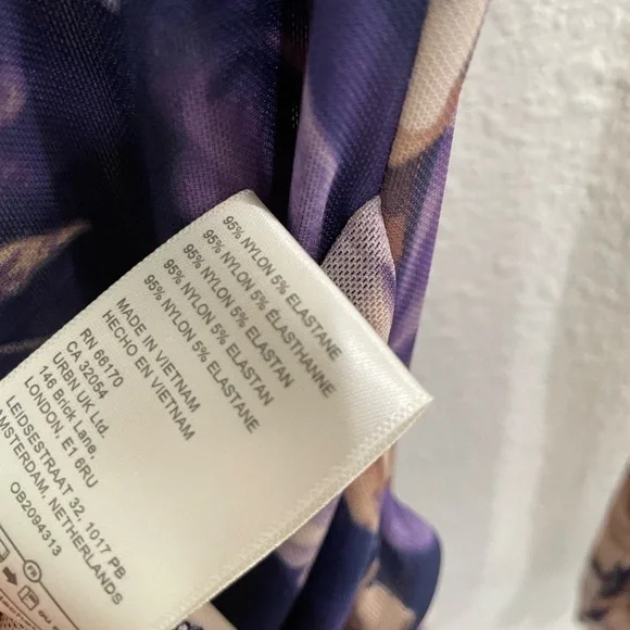 Free People Mesh Romantic Slit Maxi Dress Bodycon Whimsigoth Stretch Boho - Picture 8 of 10